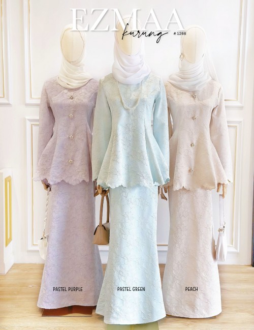 EZMAA KURUNG MODERN (PASTEL BLUE) 1266 - ( Accessories Not Included PWP add on RM4 for 4 pcs )
