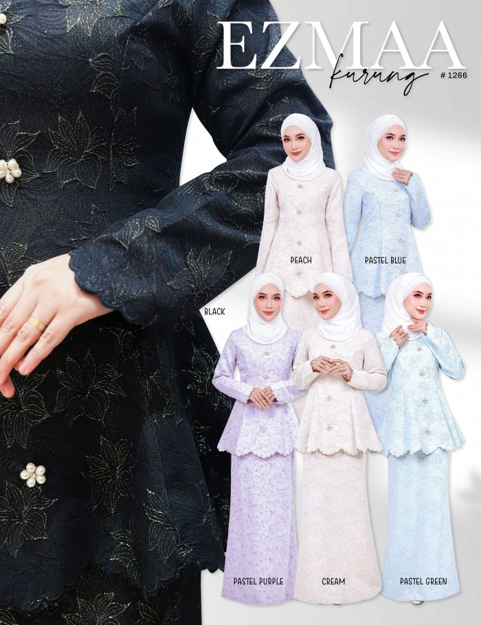 EZMAA KURUNG MODERN (PEACH) 1266 - ( Accessories Not Included PWP add on RM4 for 4 pcs )