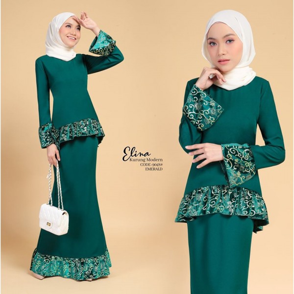 ELINA KURUNG MODERN (EMERALD) 9048 / P9048