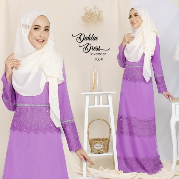 DAHLIA DRESS (LAVENDER) 708