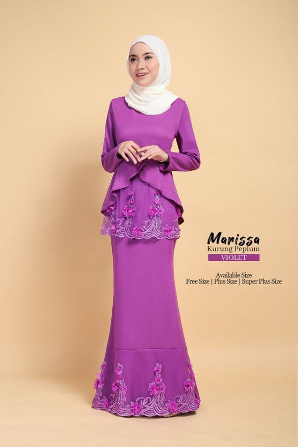 MARISSA KURUNG PEPLUM (VIOLET) 715