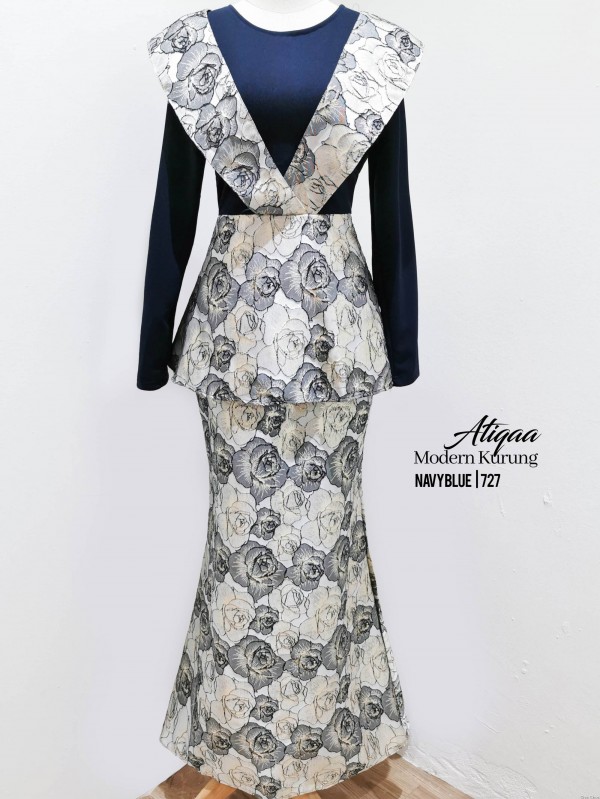 ATIQAA KURUNG MODERN (NAVY BLUE) 727 / P727