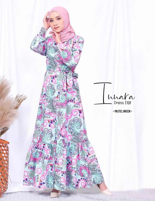 INNARA DRESS (PASTEL GREEN) 737 / P737