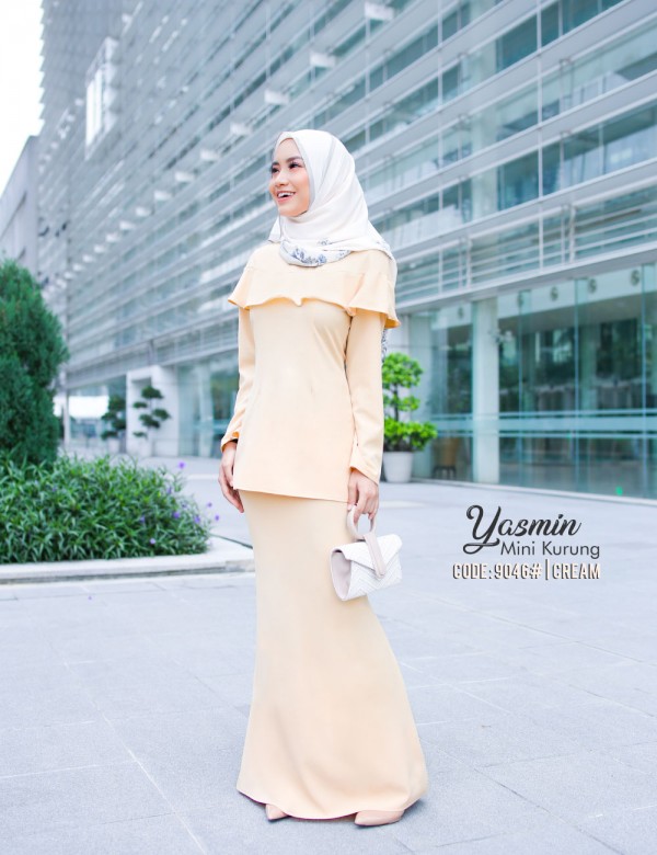 YASMIN KURUNG MODERN (CREAM) 9046