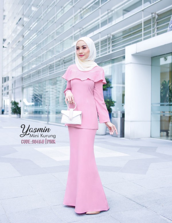 YASMIN KURUNG MODERN (PASTEL PINK) 9046