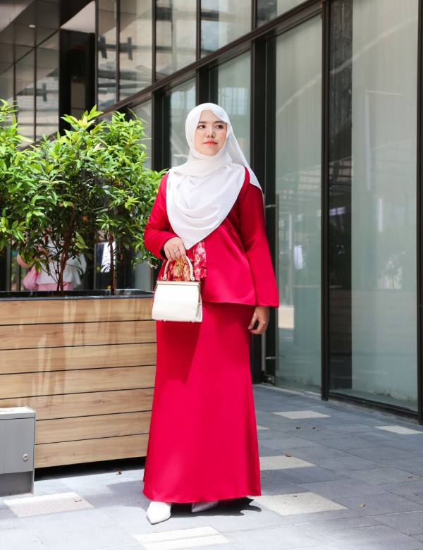 WANIE KURUNG MODERN (MAROON) 9056