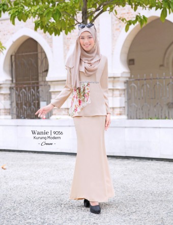 WANIE KURUNG MODERN (CREAM) 9056