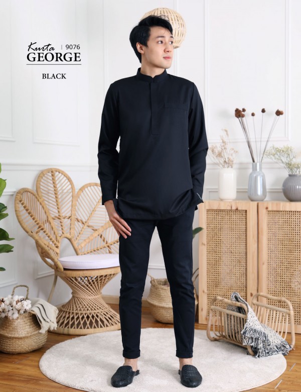 KURTA GEORGE (BLACK) 9076