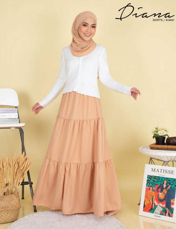 DIANA SKIRT (KHAKI) 9094 / P9094