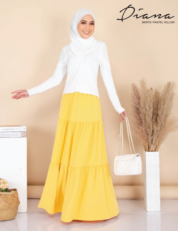 DIANA SKIRT (PASTEL YELLOW) 9094 / P9094