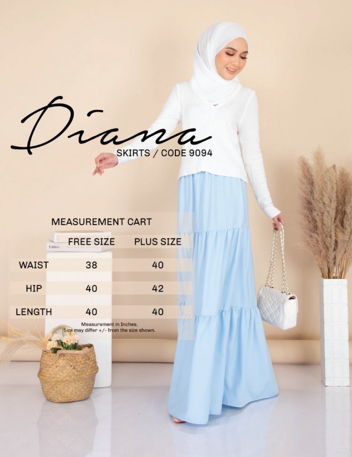 DIANA SKIRT (DUSTY PURPLE) 9094 / P9094
