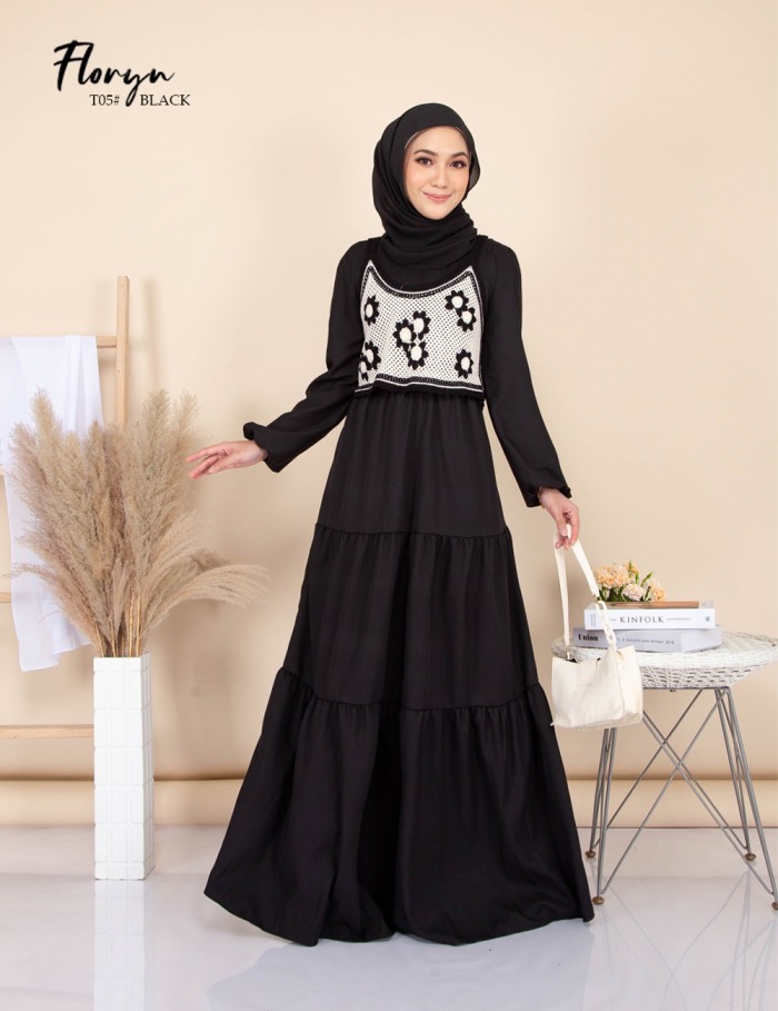 T05-FLORYN KNIT SINGLET (BLACK)