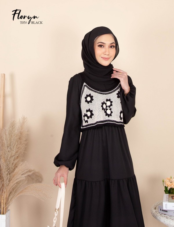 T05-FLORYN KNIT SINGLET (BLACK)