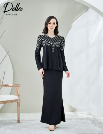 DELLA KURUNG MODERN (BLACK) 9119 / P9119