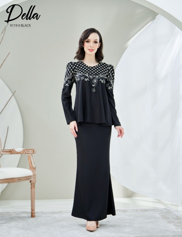 DELLA KURUNG MODERN (BLACK) 9119 / P9119