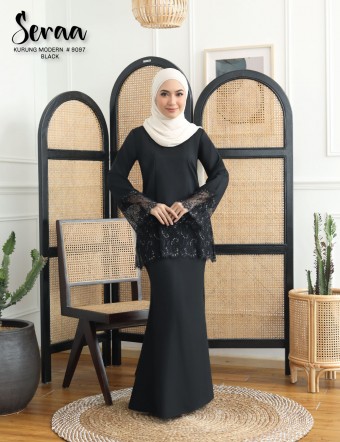 SERAA KURUNG MODERN (BLACK) 9097#