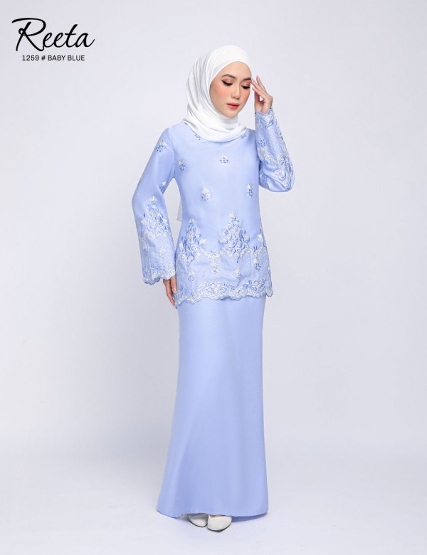 REETA EMBROIDERY KURUNG MODERN (BABY BLUE) 1259 / P1259