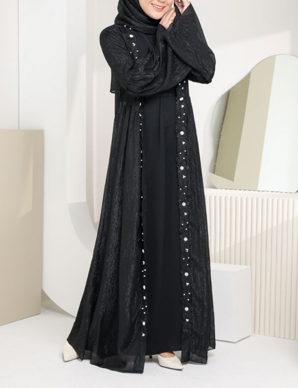 NEW EDITION MEDINA JUBAH (BLACK) A795 / PA795 / SPA795 (NOT INCLUDE SHAWL)