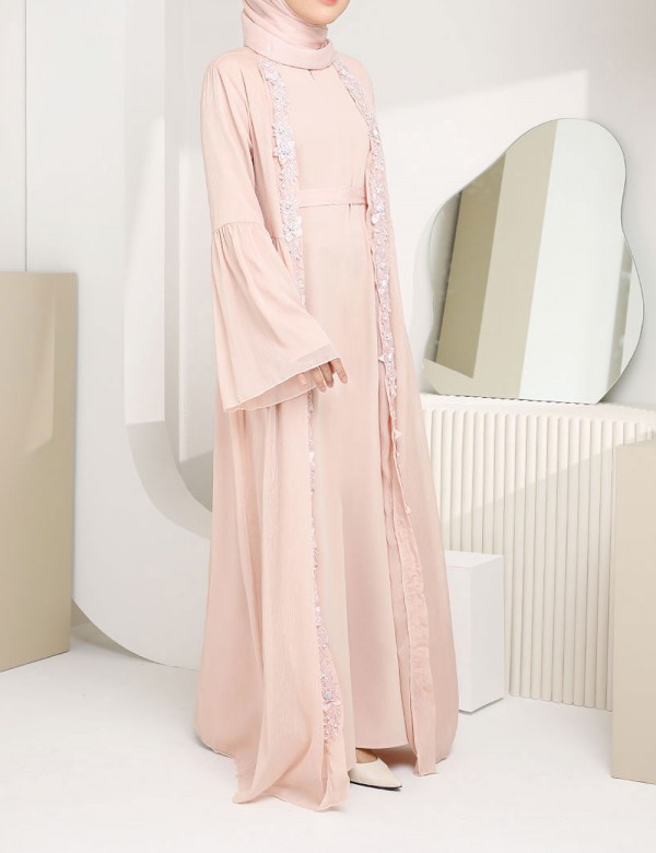 NEW EDITION MEDINA JUBAH (BLUSH PINK) A795 / PA795 / SPA795 (NOT INCLUDE SHAWL)