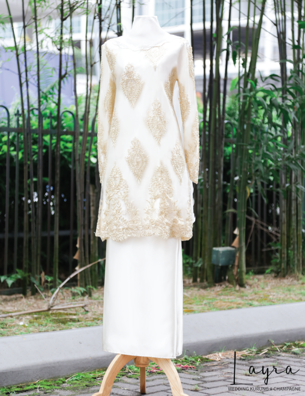 LAYRA WEDDING KURUNG (CHAMPAGNE)
