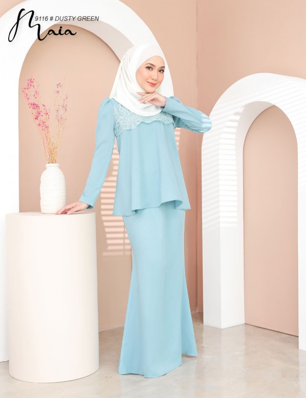MAIA KURUNG MODERN (DUSTY GREEN)  9116
