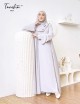 TANISHA ABAYA (GREY) 790 / P790 / SP790 (FREE SHAWL *till stock last)