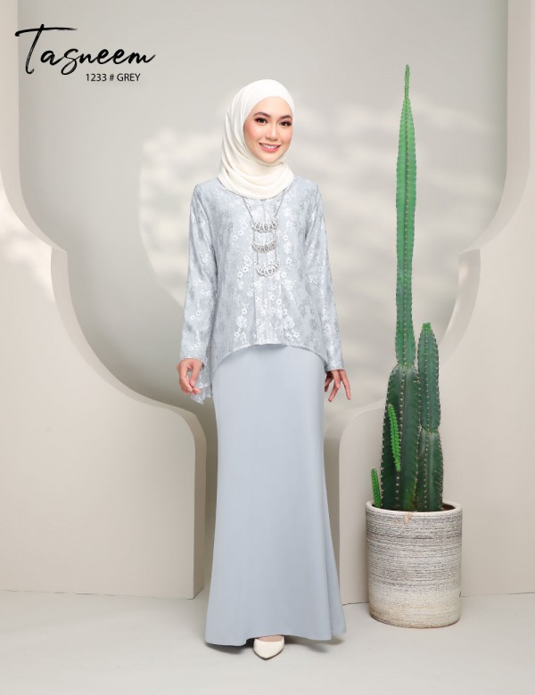 TASNEEM DRESS (GREY) 1233 / P1233