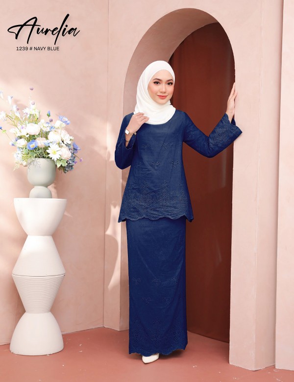 AURELIA KURUNG MODERN (NAVY BLUE) 1239 / P1239