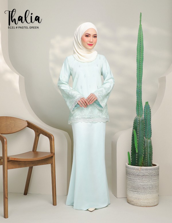 THALIA KURUNG MODERN (PASTEL GREEN) 9131