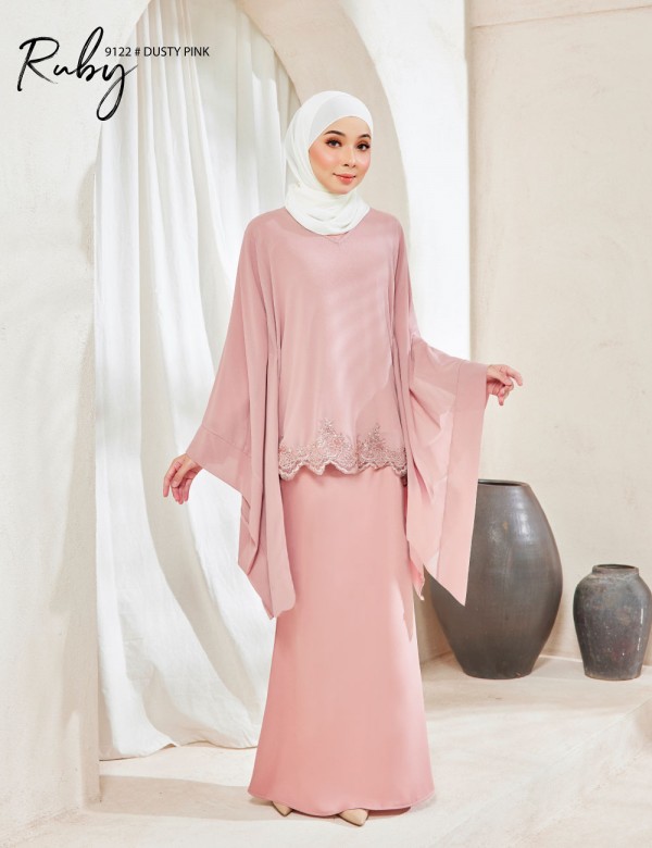 RUBY KURUNG MODERN (DUSTY PINK) 9122