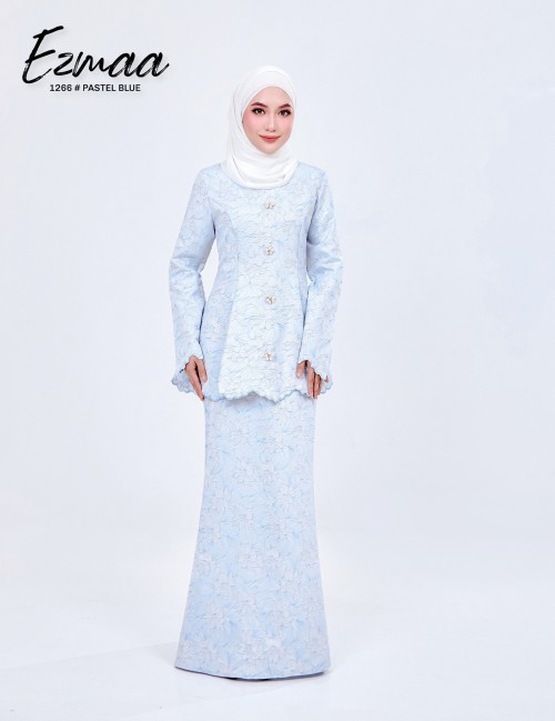 EZMAA KURUNG MODERN (PASTEL BLUE) 1266 - ( Accessories Not Included PWP add on RM4 for 4 pcs )