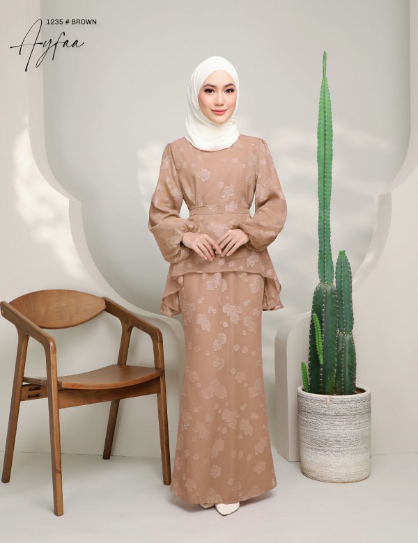AYFAA KURUNG MODERN (BROWN) 1235 / P1235