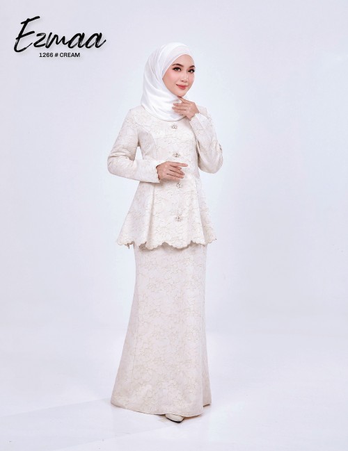 EZMAA KURUNG MODERN (CREAM) 1266 - ( Accessories Not Included PWP add on RM4 for 4 pcs )