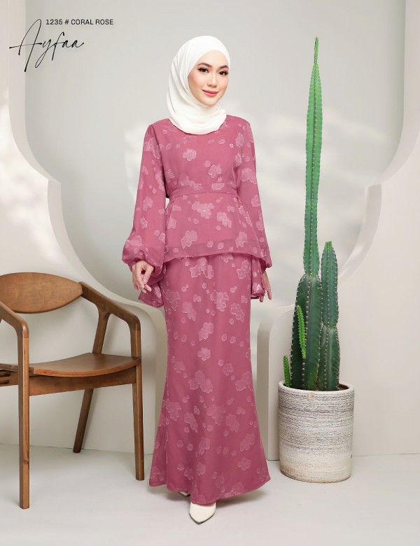 AYFAA KURUNG MODERN (CORAL ROSE) 1235 / P1235