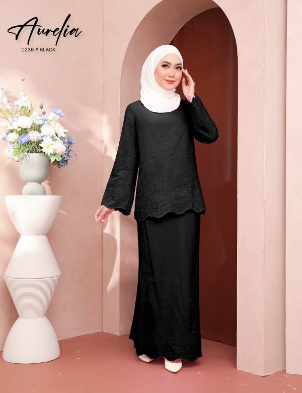 AURELIA KURUNG MODERN (BLACK) 1239 / P1239