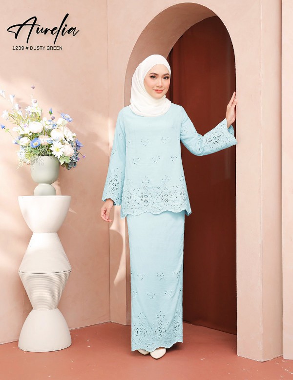AURELIA KURUNG MODERN (DUSTY GREEN) 1239 / P1239