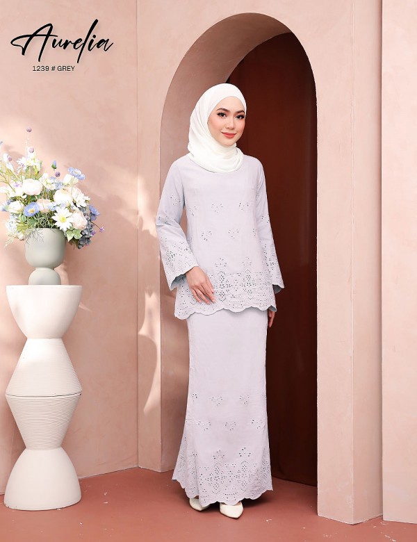 AURELIA KURUNG MODERN (GREY) 1239 / P1239