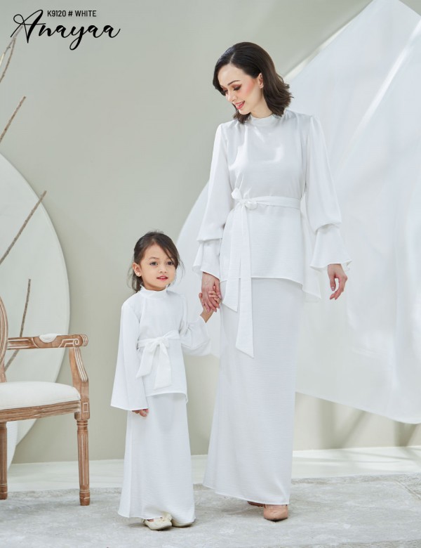 KIDS ANAYAA KURUNG MODERN (WHITE) K9120