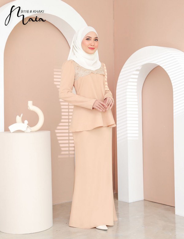 MAIA KURUNG MODERN (KHAKI)  9116