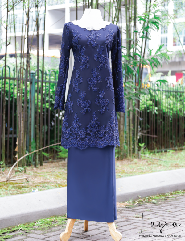 LAYRA WEDDING KURUNG (NAVY BLUE)