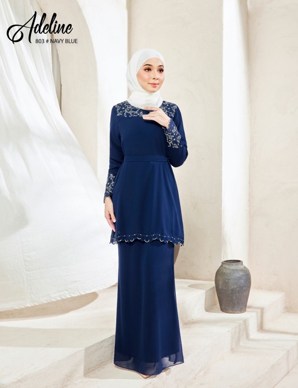ADELINE KURUNG MODERN (NAVY BLUE) 803 / P803 / SP803