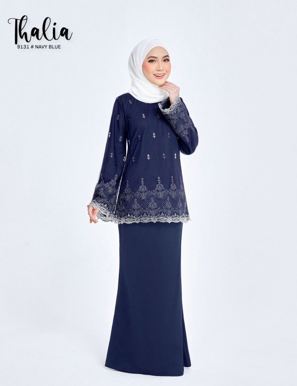 THALIA KURUNG MODERN (NAVY BLUE) 9131