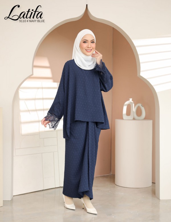 LATIFA KURUNG MODERN (NAVY BLUE) 9110