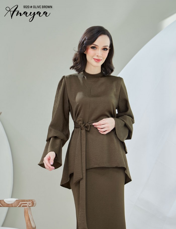 ANAYAA KURUNG MODERN (OLIVE BROWN) 9120 / P9120