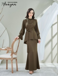 ANAYAA KURUNG MODERN (OLIVE BROWN) 9120 / P9120