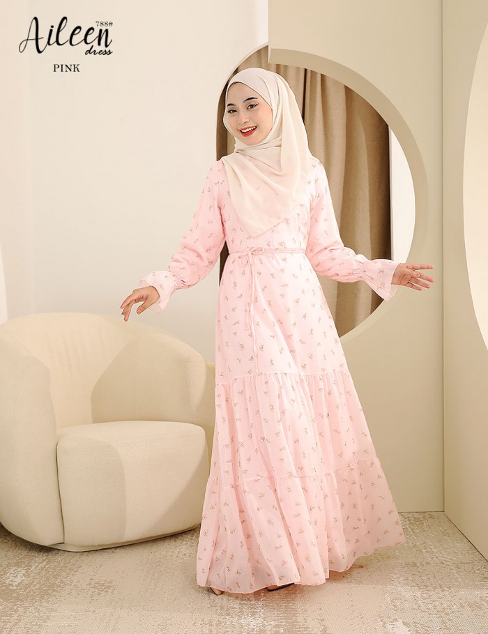 AILEEN DRESS (PINK) 788 / P788 / SP788