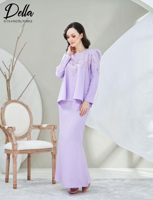 DELLA KURUNG MODERN (PASTEL PURPLE) 9119 / P9119