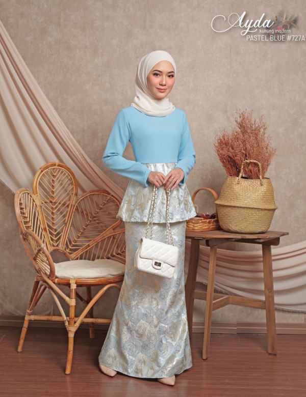 NEW EDITION AYDA KURUNG MODERN (PASTEL BLUE) 727A / P727A