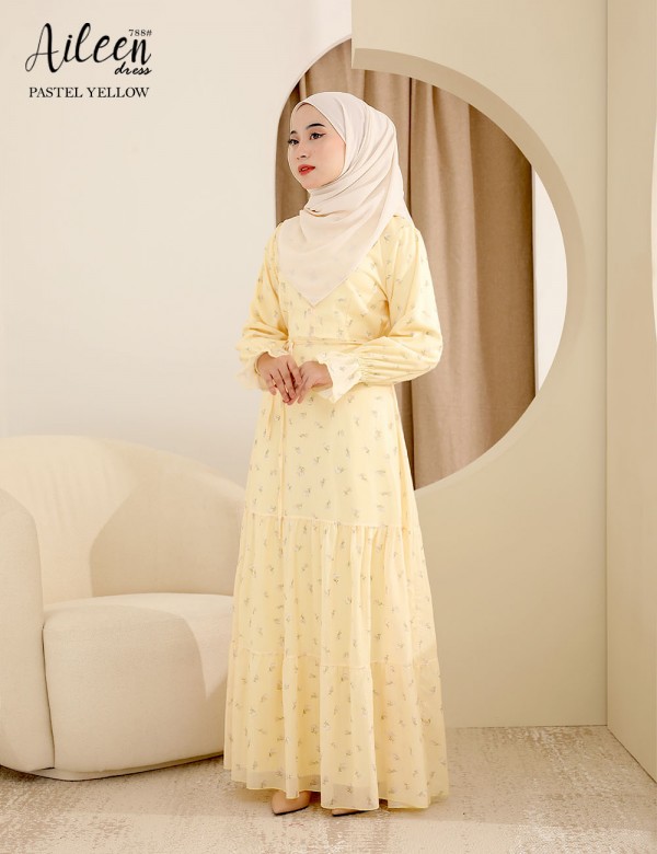 AILEEN DRESS (PASTEL YELLOW) 788 / P788 / SP788