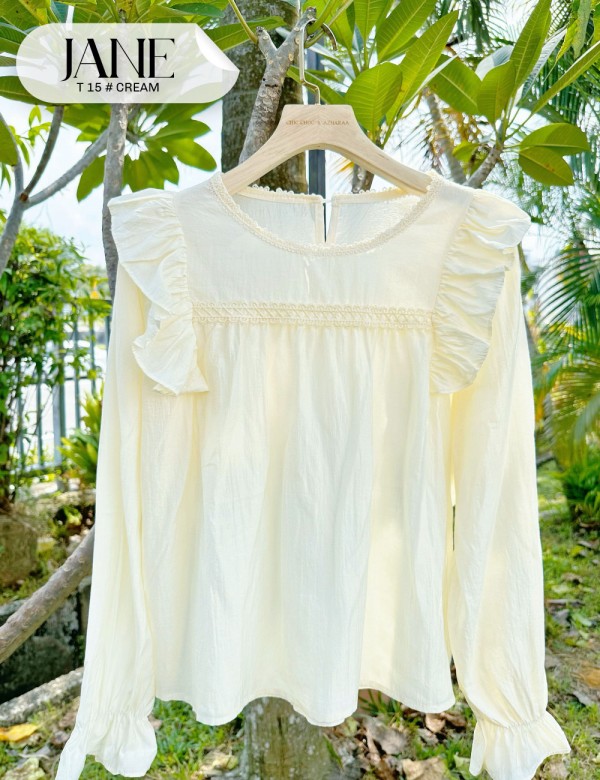 JANE TOP (CREAM) T15